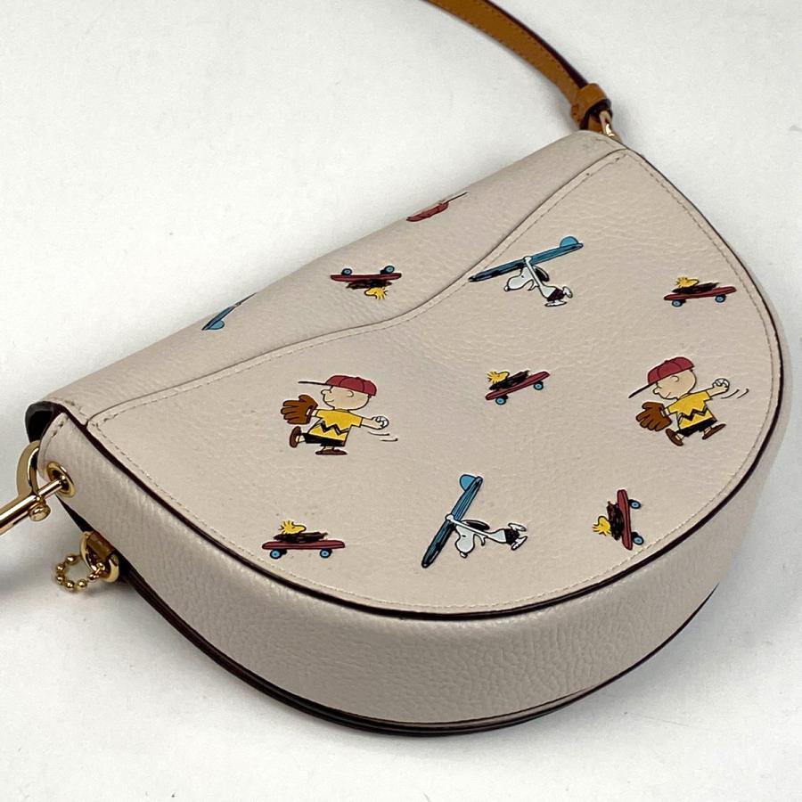 COACH コーチ ロゴ ショルダーバッグ ピーナッツ コラボ スヌーピー 