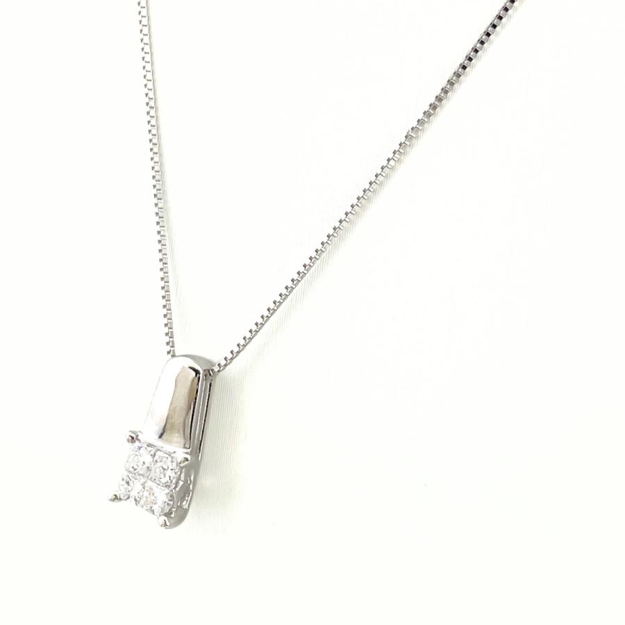 ネックレス プラチナ Pt850 メレダイヤ入