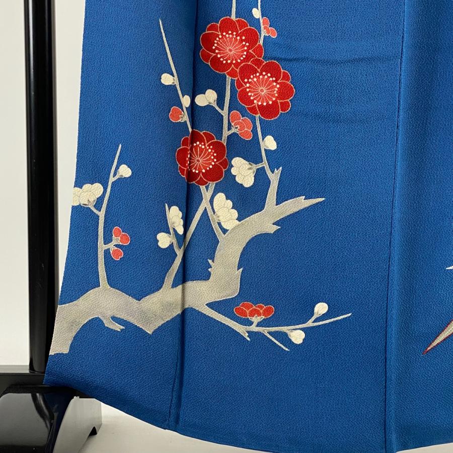 訪問着 身丈163cm 裄丈66cm M 袷 青山みとも 落款あり 松竹梅 金彩  
