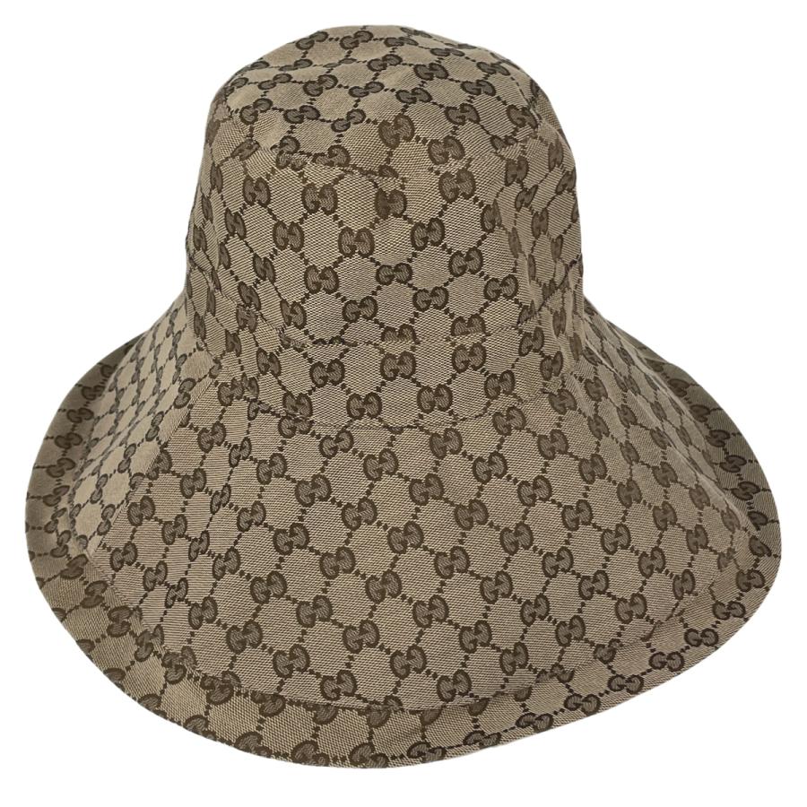 グッチ GUCCI GG柄 ワイドプリム ハット GGロゴ 帽子 ハット 