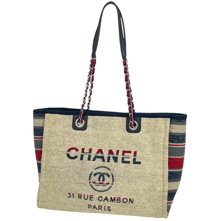 CHANEL シャネル ドーヴィルライン チェーン トートバッグ ココ CHANEL シャネル ドーヴィルライン チェーン トートバッグ ココ