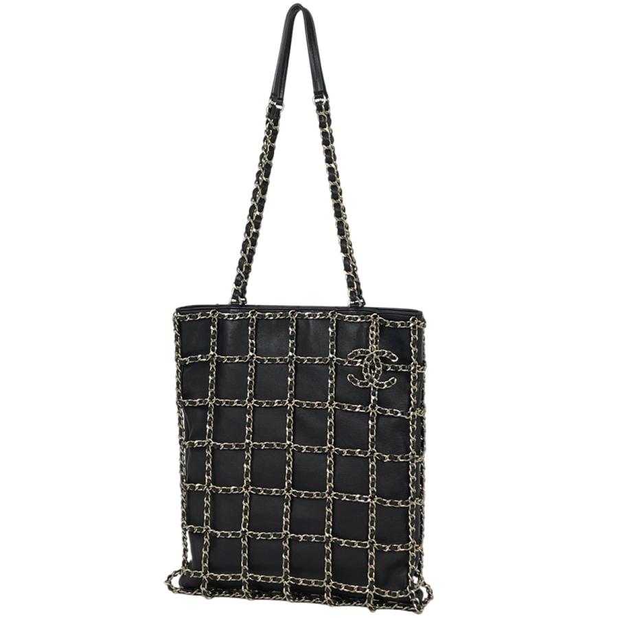 CHANEL シャネル ココマーク チェーン トートバッグ ショルダー CHANEL シャネル ココマーク チェーン トートバッグ ショルダー