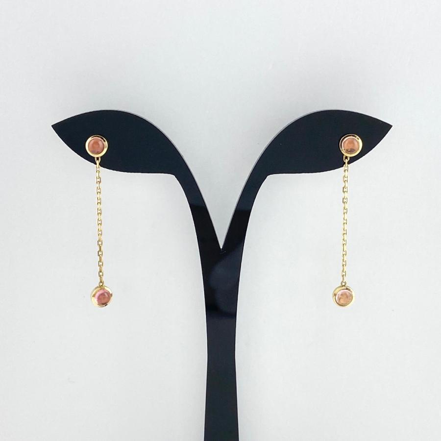 GUCCI グッチ トルマリン デザインピアス YG イエローゴールド ピアス  