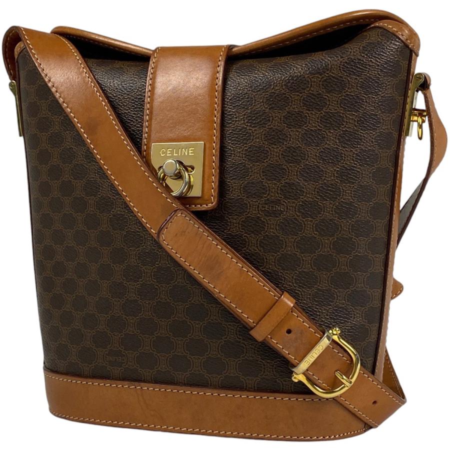 CELINE（セリーヌ） マカダム柄 ショルダーバッグ 斜め掛け ショルダー 