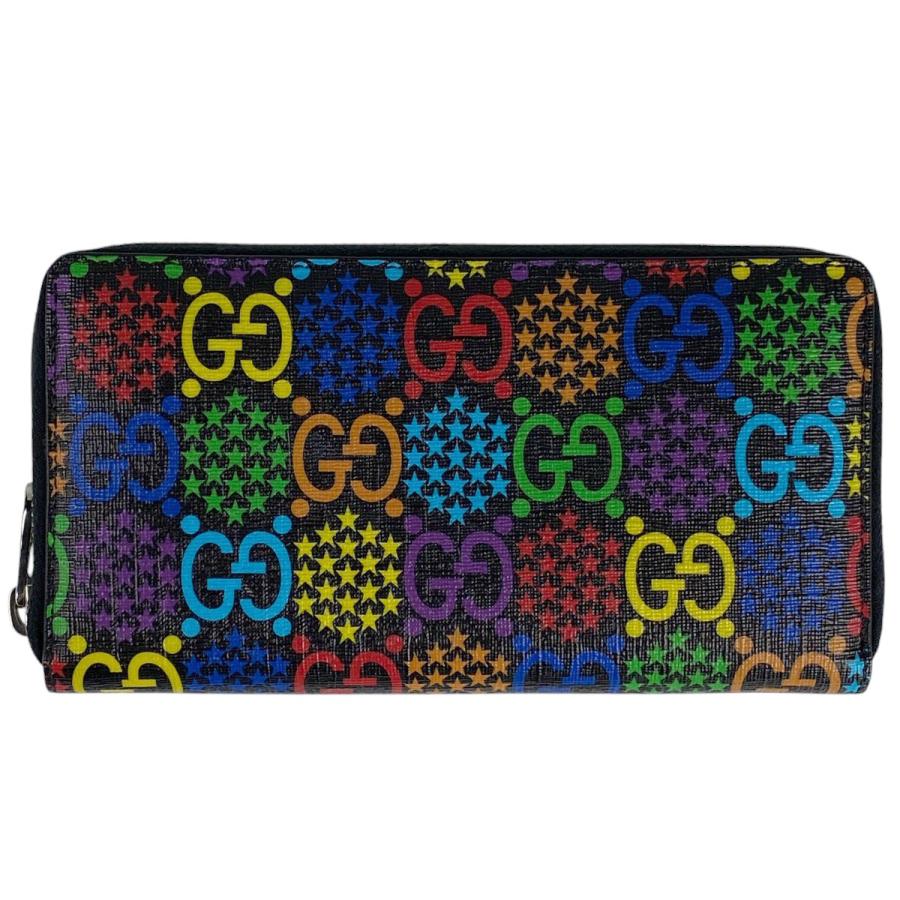 GUCCI グッチ GG サイケデリック ジップアラウンドウォレット ラウンド  