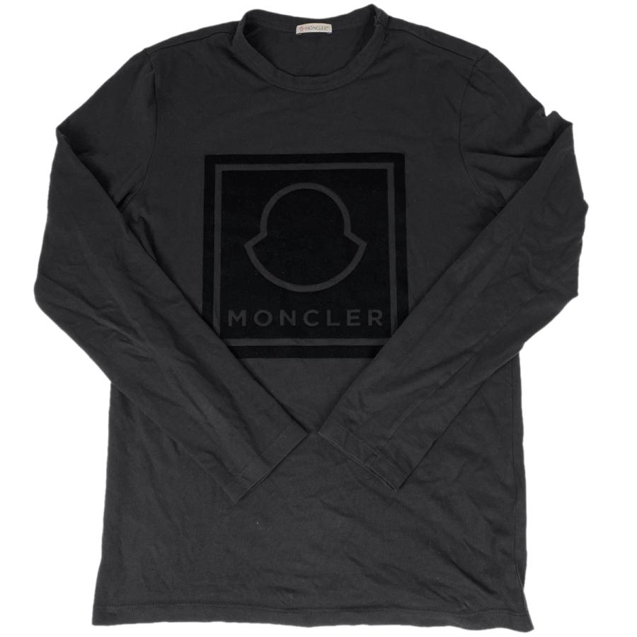 モンクレール MONCLER ロゴ 長袖 Tシャツ ロングTシャツ MAGLIA ベロア 
