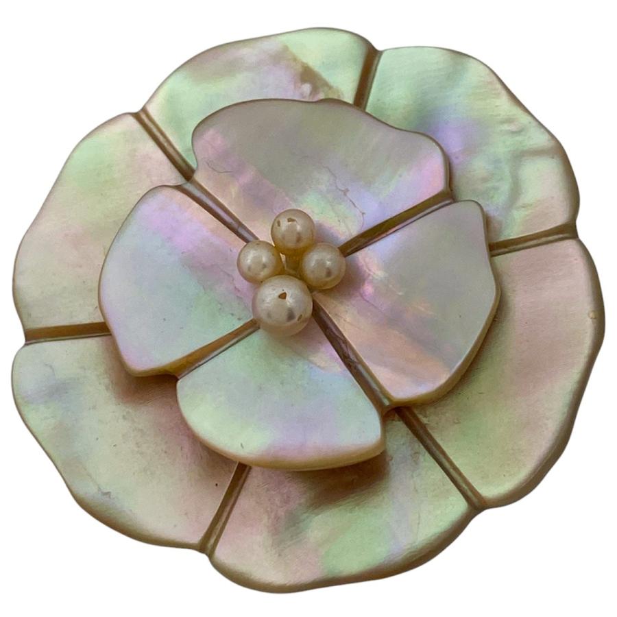 CHANELシャネルフラワーブローチ