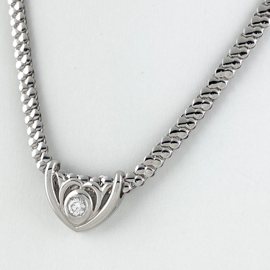 ダイヤモンド デザインネックレス プラチナ ペンダント ネックレス  