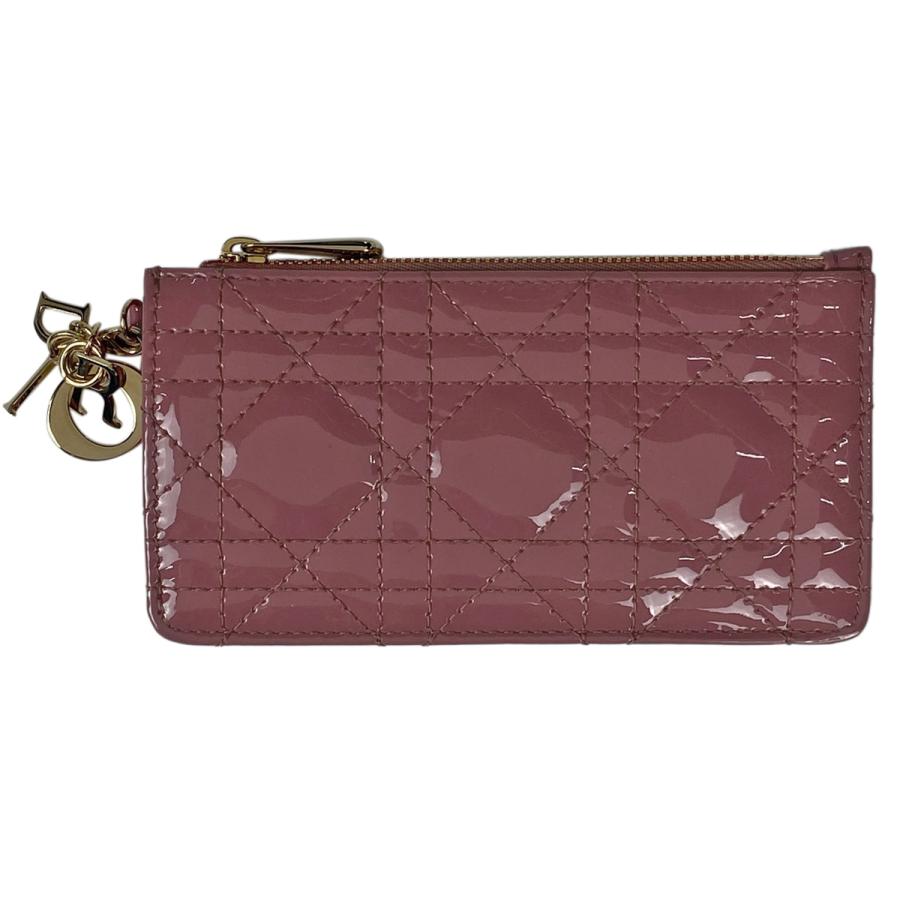 Dior パテントレザーサドル名刺ケースカードケース