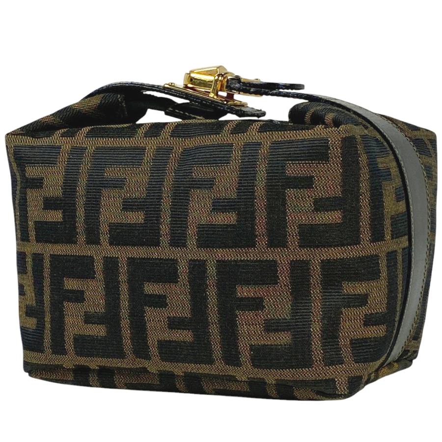 FENDI フェンディ ズッカ柄 バニティバッグ ハンドバッグ 化粧 FENDI フェンディ ズッカ柄 バニティバッグ ハンドバッグ 化粧