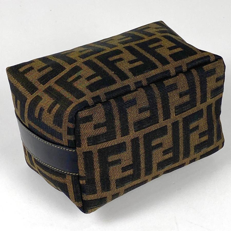 FENDI フェンディ ズッカ柄 バニティバッグ ハンドバッグ 化粧 FENDI フェンディ ズッカ柄 バニティバッグ ハンドバッグ 化粧