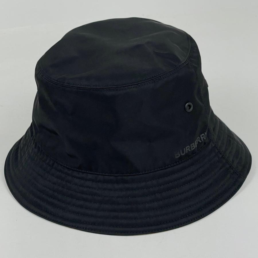 バーバリーノバチェック 2way リバーシブルブランドロゴバケットハット