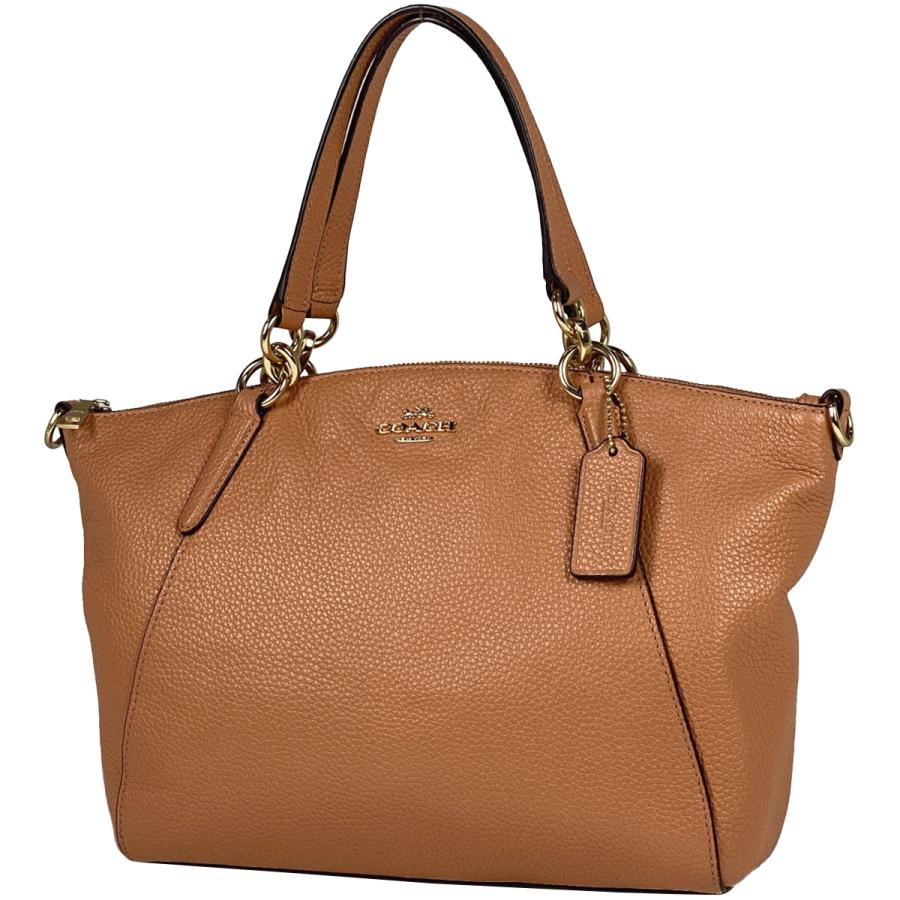 COACH コーチ ロゴ ハンドバッグ 2WAY ショルダーバッグ レザー 