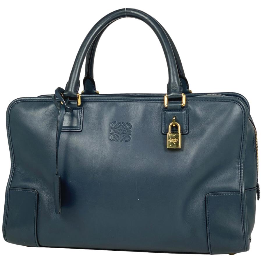 ロエベ LOEWE アマソナ 36 アナグラム ロゴ ハンドバッグ レザー 