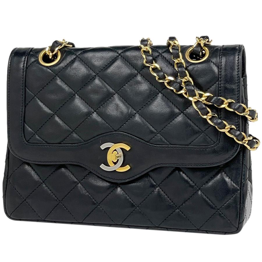 CHANEL シャネル パリ限定 マトラッセ Wフラップ チェーン ショルダー 