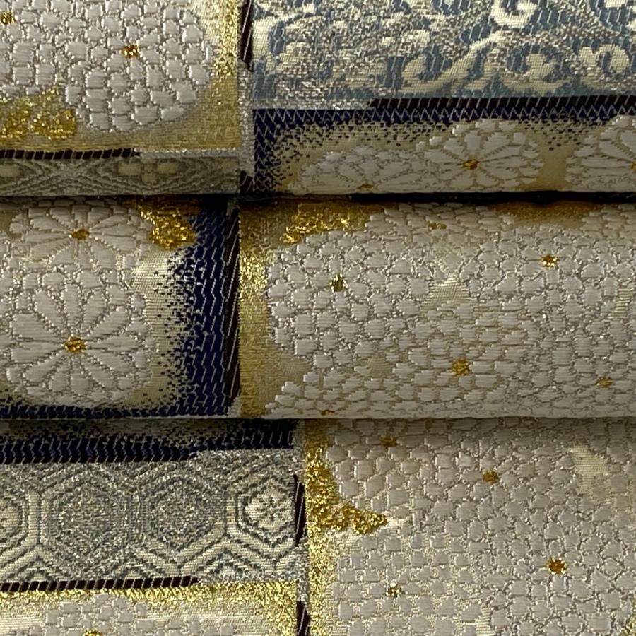 袋帯 美品 逸品 落款あり 織匠 十一代目 篠屋宗兵衛 菊 有職文様