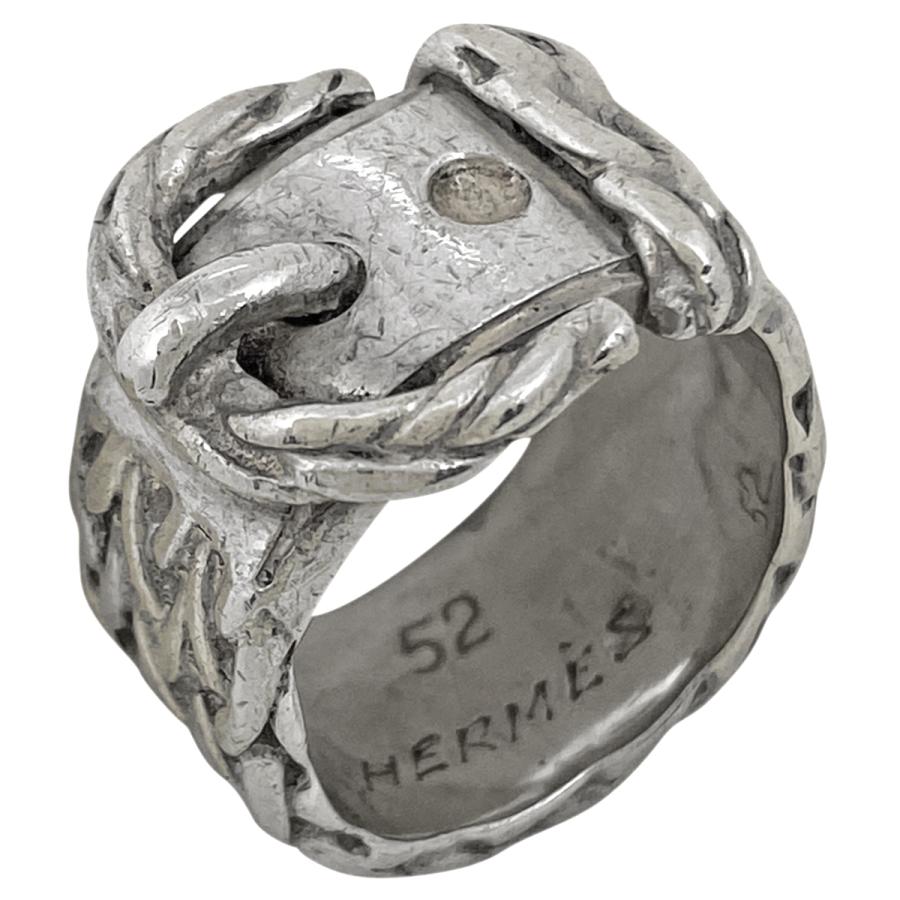 HERMES ディアンヌリング50シルバー箱付き