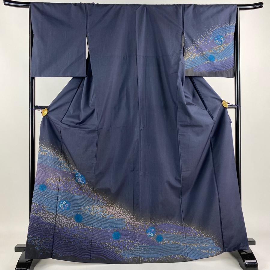 色留袖 身丈163cm 裄丈65cm M 袷 和田光正 落款 束ね熨斗 松竹梅 金銀  