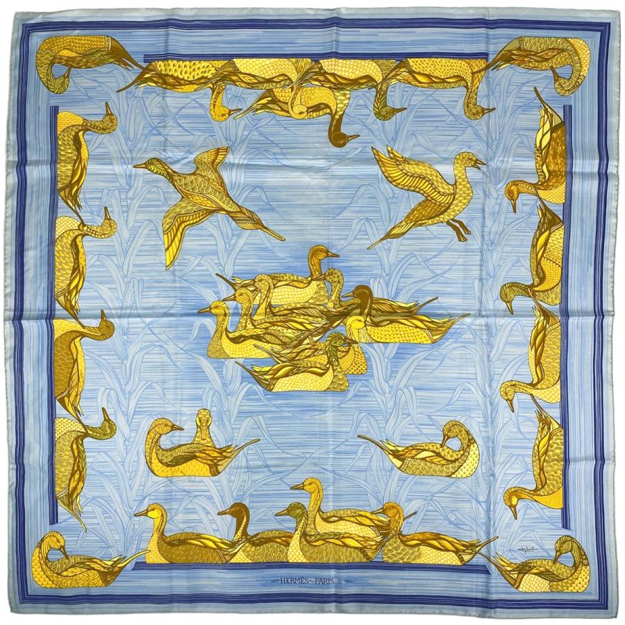 HERMES（エルメス） カレ 90 Mare aux Canards アヒルの池 スカーフ