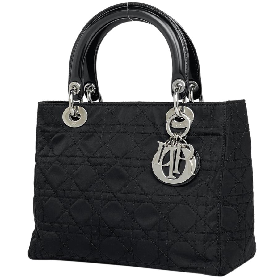 Dior LadyDior 黒 ナイロン キルティング クラッチ ショルダー Dior LadyDior 黒 ナイロン キルティング クラッチ ショルダー