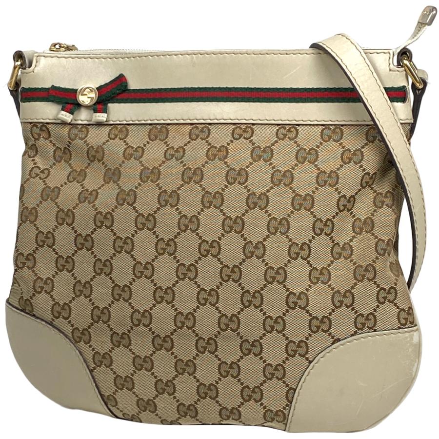 ✨美品✨GUCCI GG シェリーライン 2way ショルダーバッグ ベージュ 楽天市場】【バッグ】GUCCI グッチ GGキャンバス シェリーライン