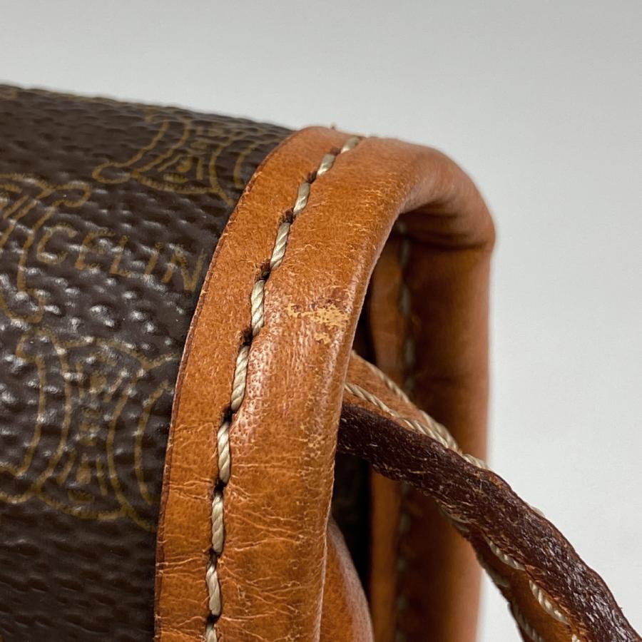 CELINE セリーヌ マカダム柄 ショルダーバッグ サークルロゴ 