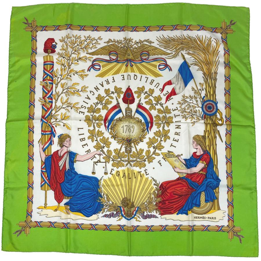 HERMES エルメス カレ90 1789年フランス革命を記念して スカーフ