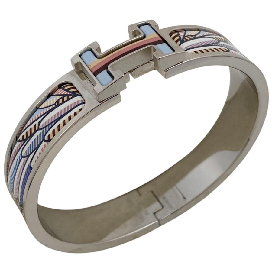 【美品】HERMES エルメス Hバングル クリッククラックPMメタリック HERMES エルメス クリッククラック Hバングル ブレスレット エナメル