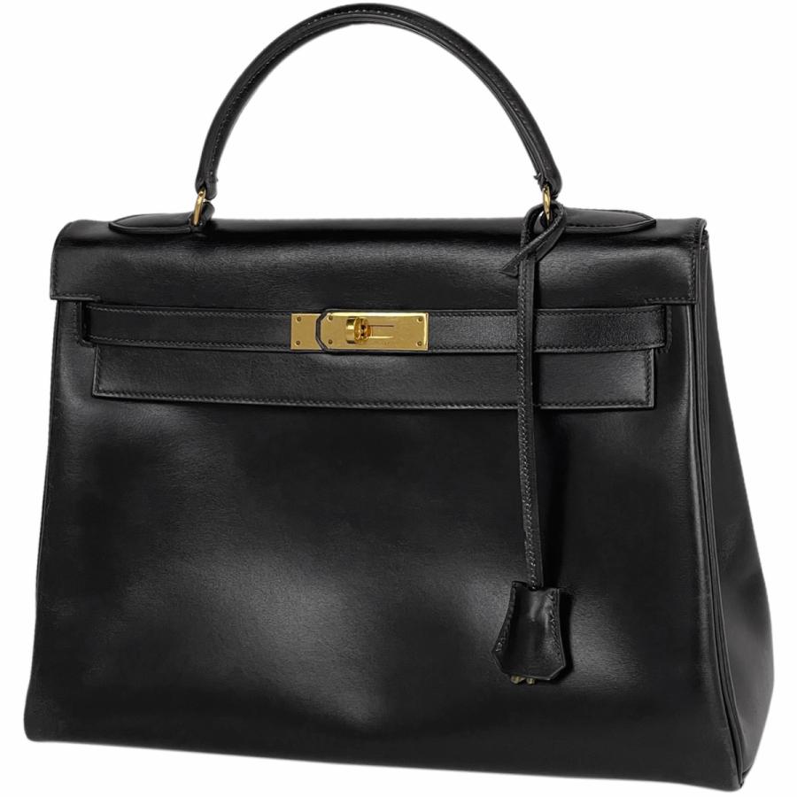 HERMES エルメス ケリー 32 内縫い ハンドバッグ ボックスカーフ  