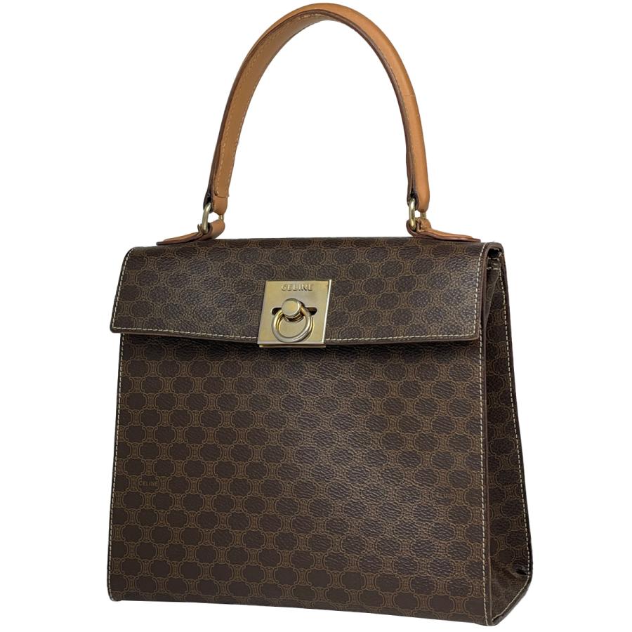 CELINE】ハンドバッグフォーマルバッグチェーンロックマカダム柄