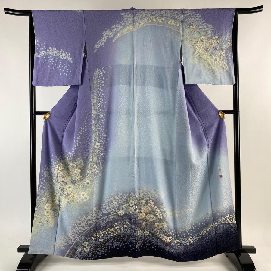 訪問着 身丈161cm 裄丈65cm 正絹 逸品 【中古】