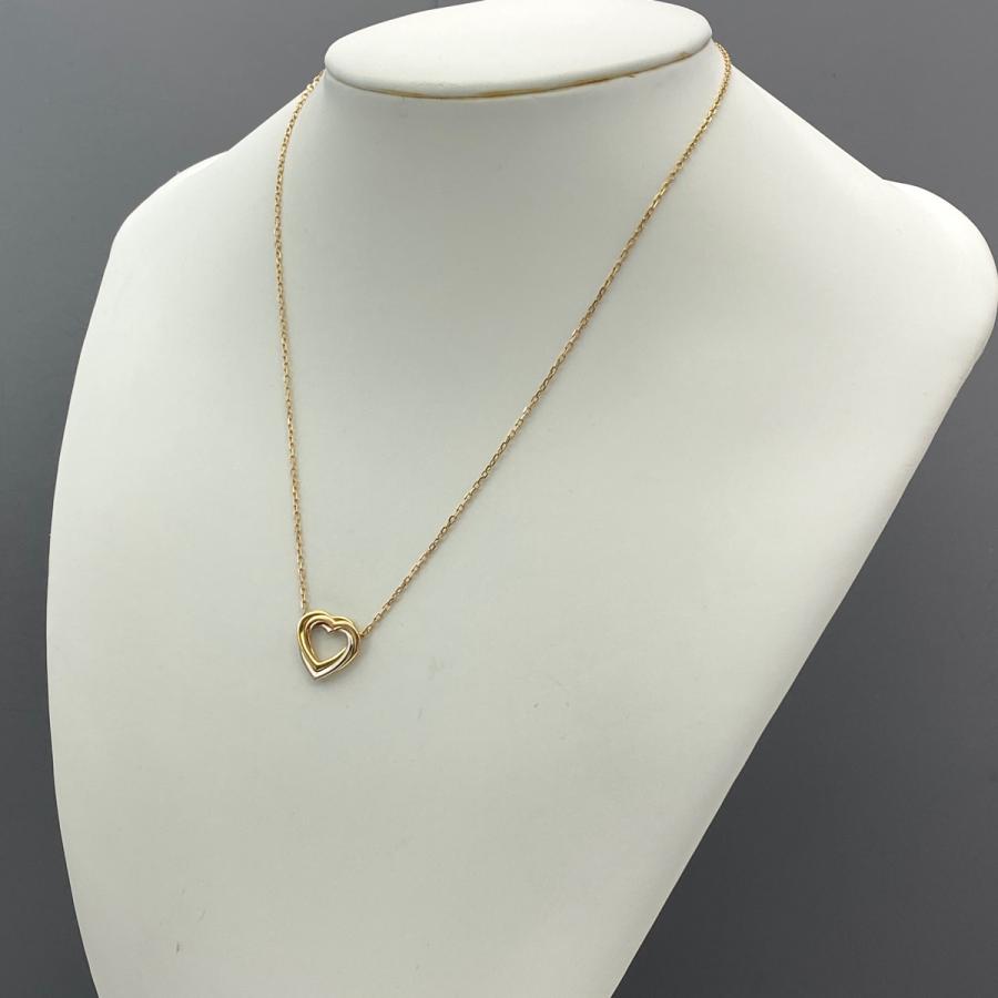 カルティエ(Cartier) K18イエローゴールド ペンダント ハートチャーム 楽天市場】カルティエ インターレースハート ペンダントトップ
