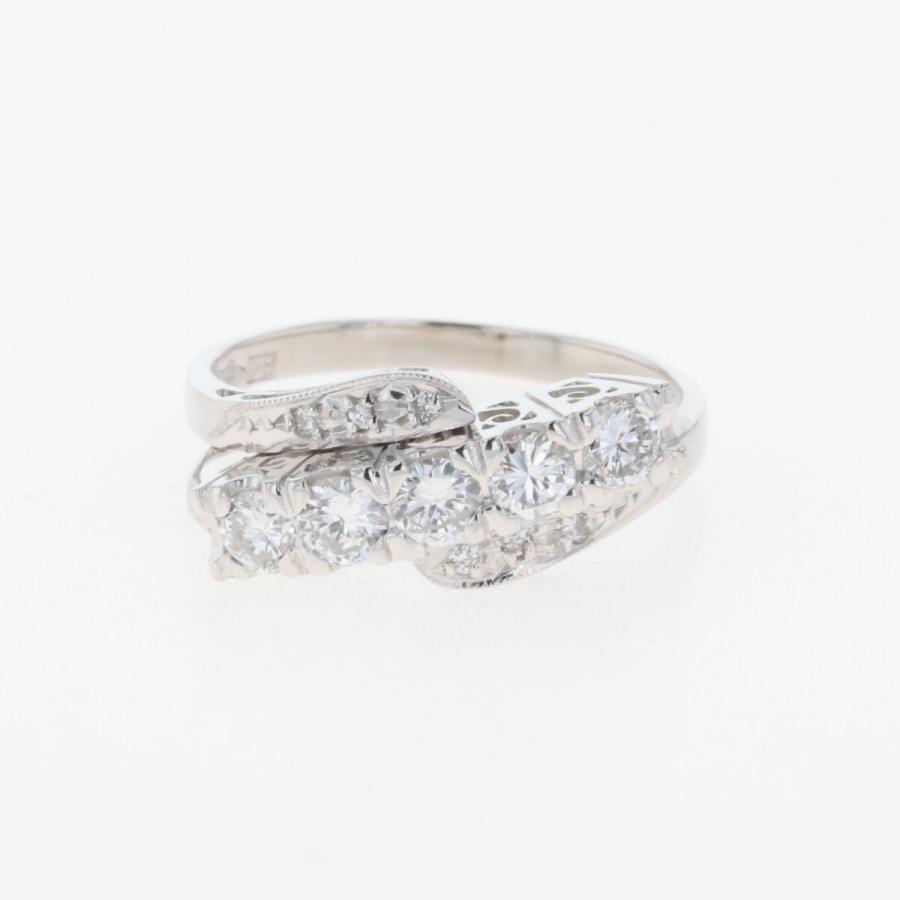 メレダイヤ デザインリング プラチナ 指輪 リング 12.5号 Pt900  