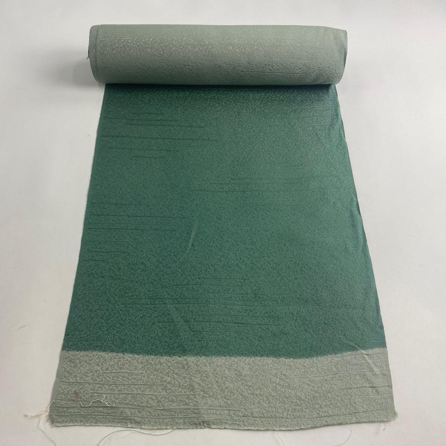 江戸小紋反物鮫小紋茶×緑