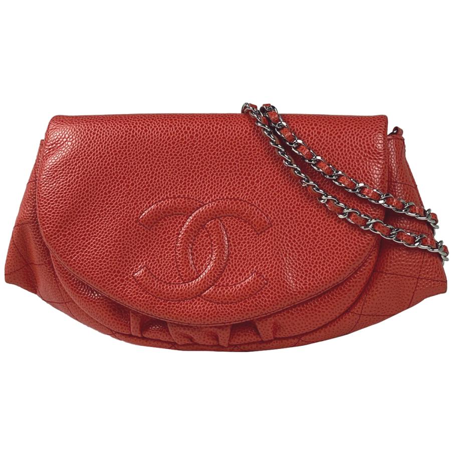CHANEL シャネル ココマーク チェーン ウォレット ハーフムーン  