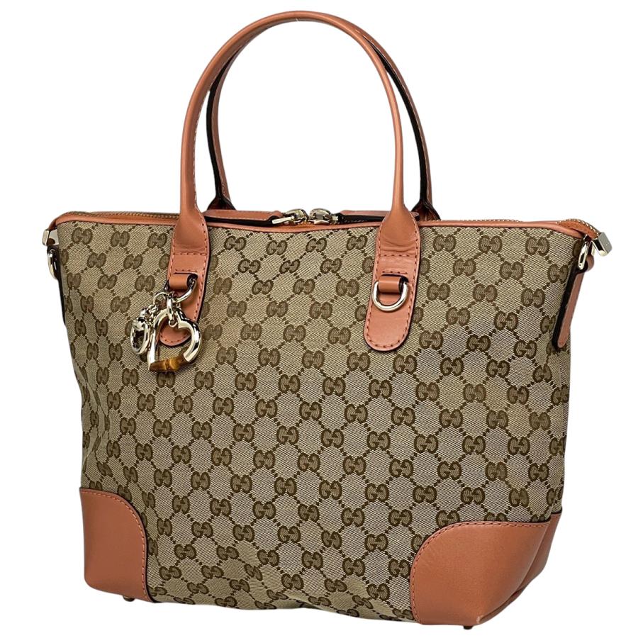 GUCCI グッチ GG柄トートバッグ ベージュピンク
