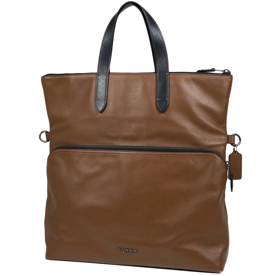 COACH ブラウン ロゴトートバッグ