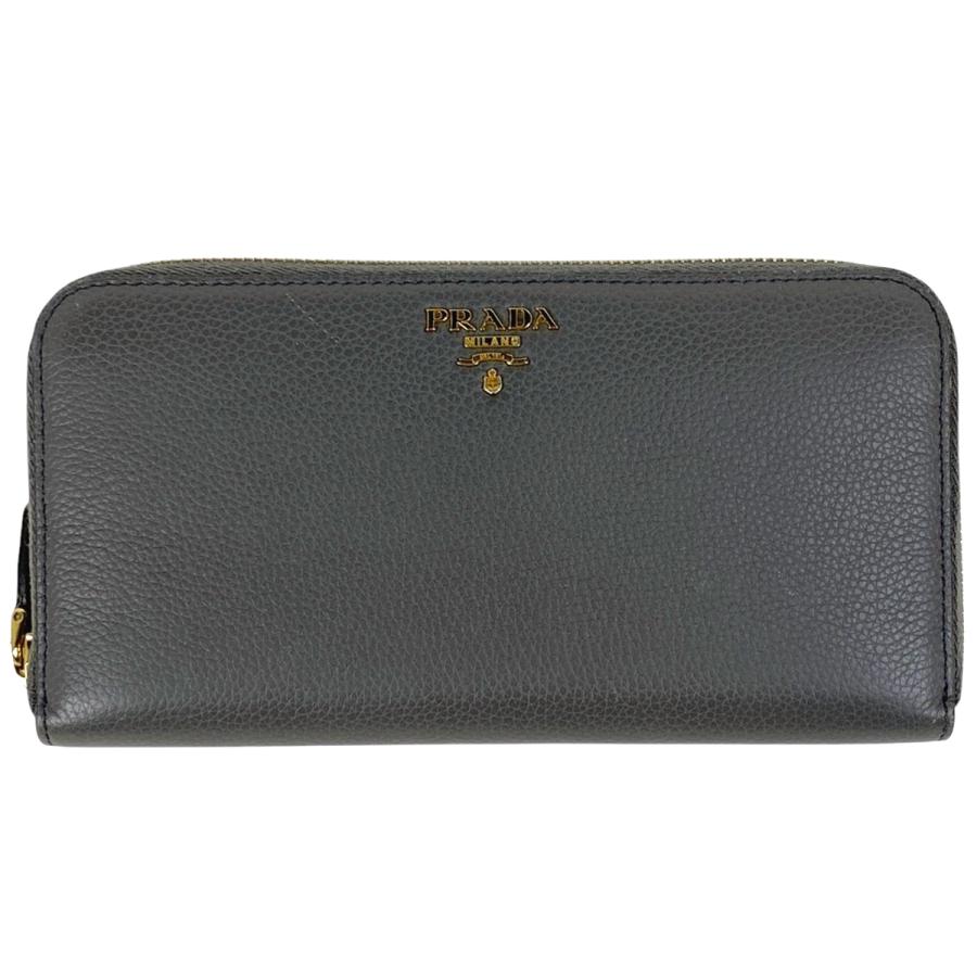 PRADA プラダ ロゴ ラウンドファスナー 長財布 ラウンドジップ PRADA プラダ ロゴ ラウンドファスナー 長財布 ラウンドジップ