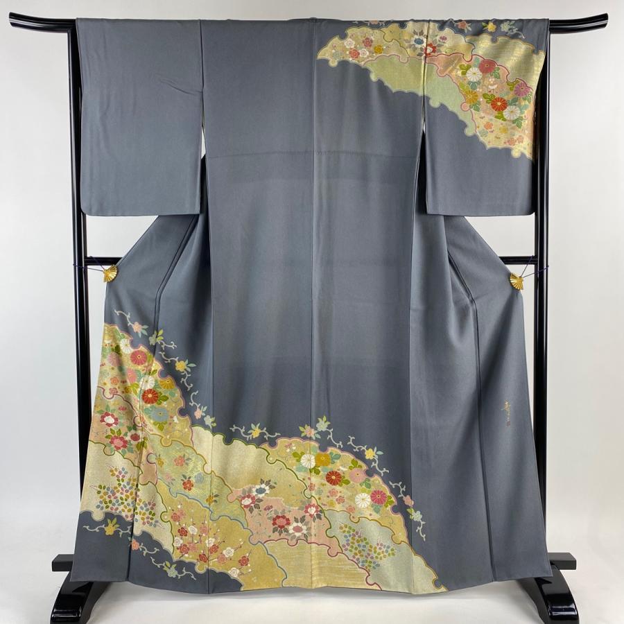 訪問着 身丈163.5cm 裄丈66cm 正絹 逸品 【中古】 
