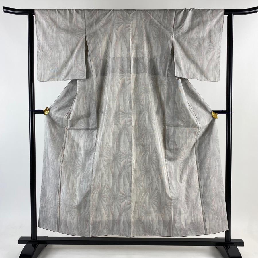 ブランド登録なし 大島紬 身丈154.5cm 裄丈62cm S 袷 桑原啓之介 白  