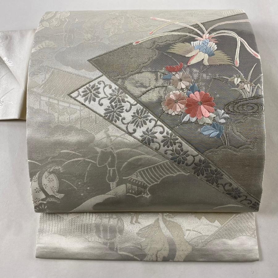 名古屋帯 美品 名品 正絹 【中古】 美品】 名古屋帯 優品 正絹 【中古】の通販 by バイセル ラクマ店｜ラクマ