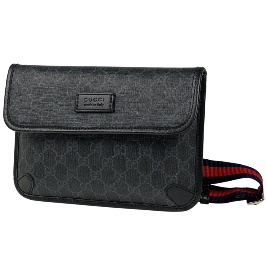 ⭐極美品⭐GUCCI　GG柄　シェリー　ウエストバッグ 展示品 GUCCI 黒 ボディバッグ シェリーライン ウエストバッグ