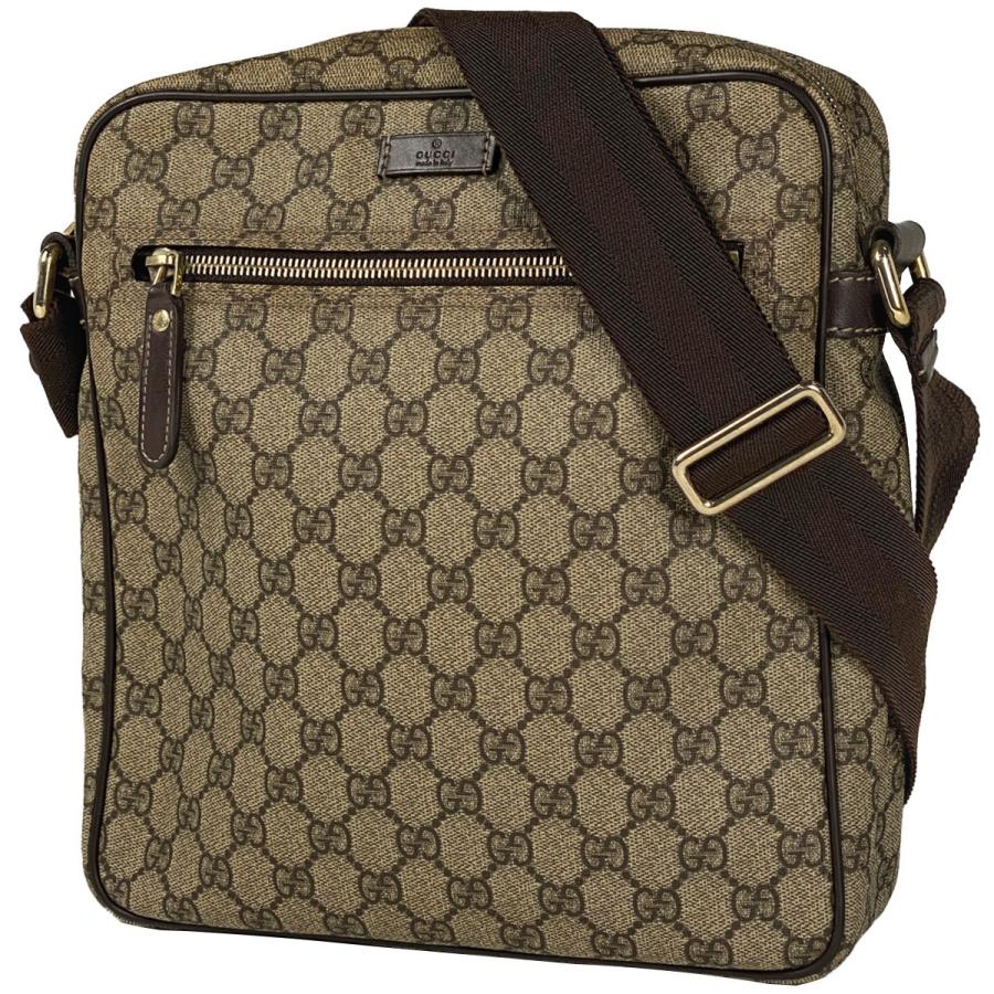 GUCCI グッチ GG柄 ショルダーバッグ 斜め掛け コーティングキャンバス  