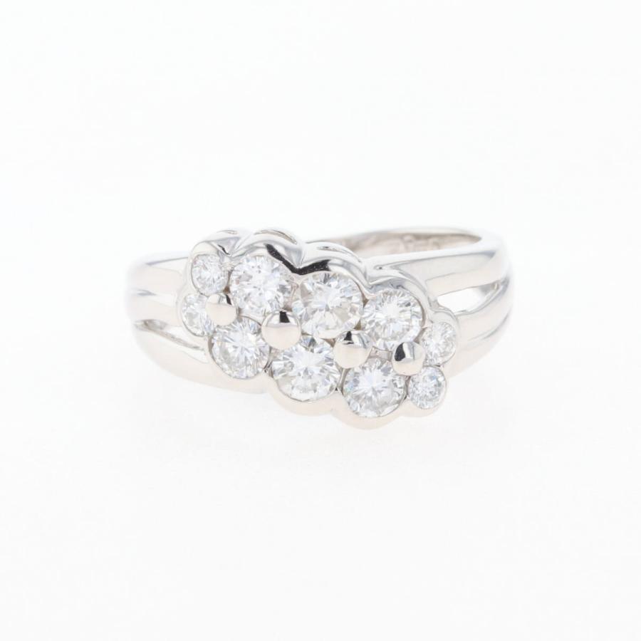 メレダイヤ デザインリング プラチナ 指輪 リング 11.5号 Pt900  