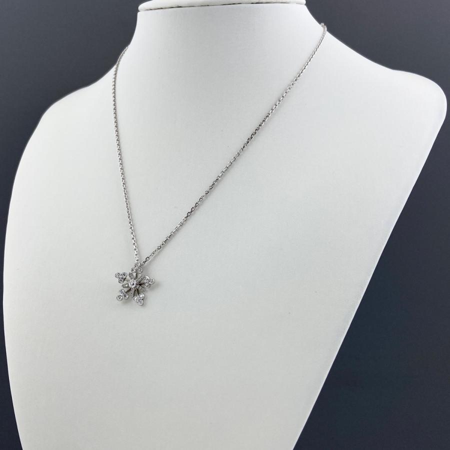 ヴァンクリーフ＆アーペル ホワイトゴールド レーザーネックレス Van Cleef & Arpels ヴァンクリーフ&アーペル ペルレネックレス