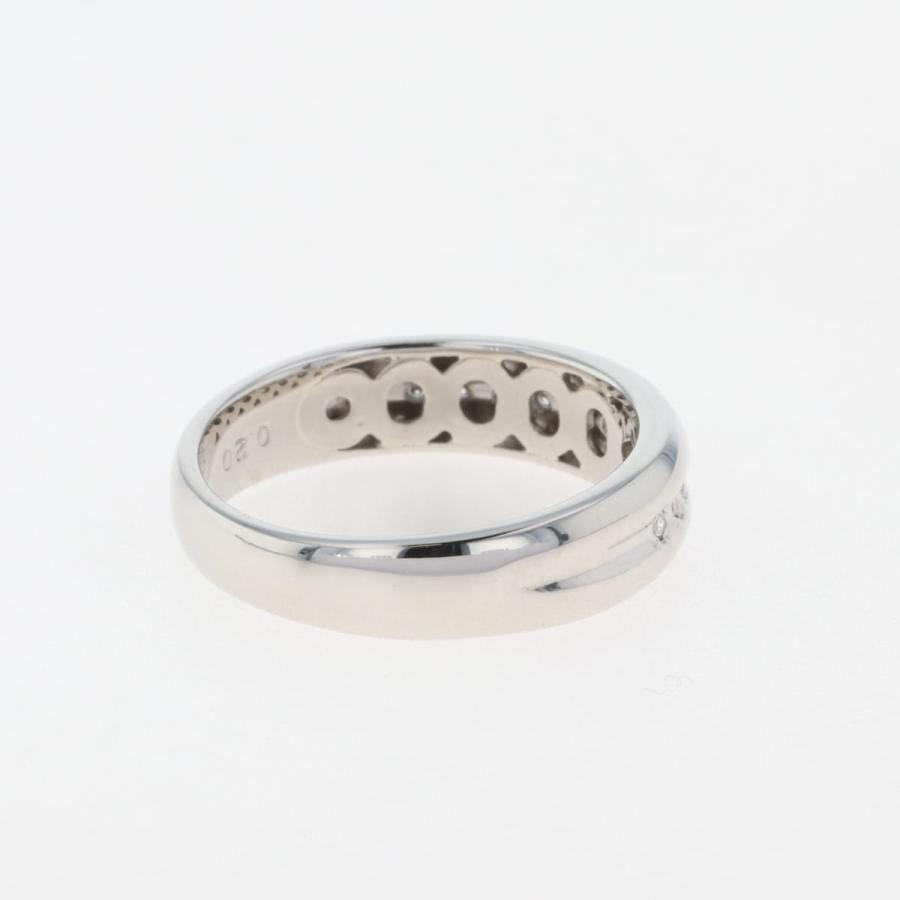 メレダイヤ デザインリング プラチナ 指輪 リング 14号 Pt900  