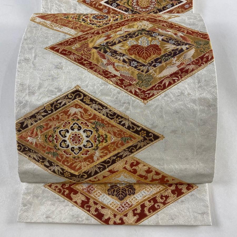 袋帯 美品 逸品 六通 正絹 【中古】