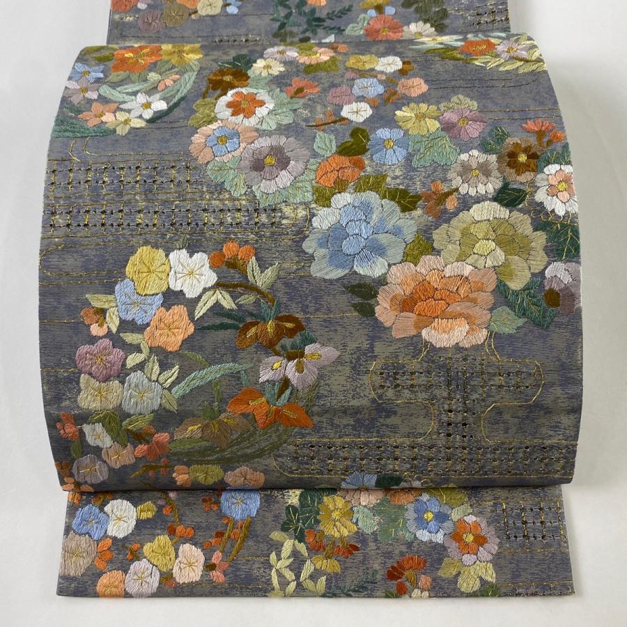 試し締め程度□正絹最高級,逸品,辻が花×古典文様織り,六通柄 試し締め程度□正絹最高級,逸品,辻が花×古典文様織り,六通柄