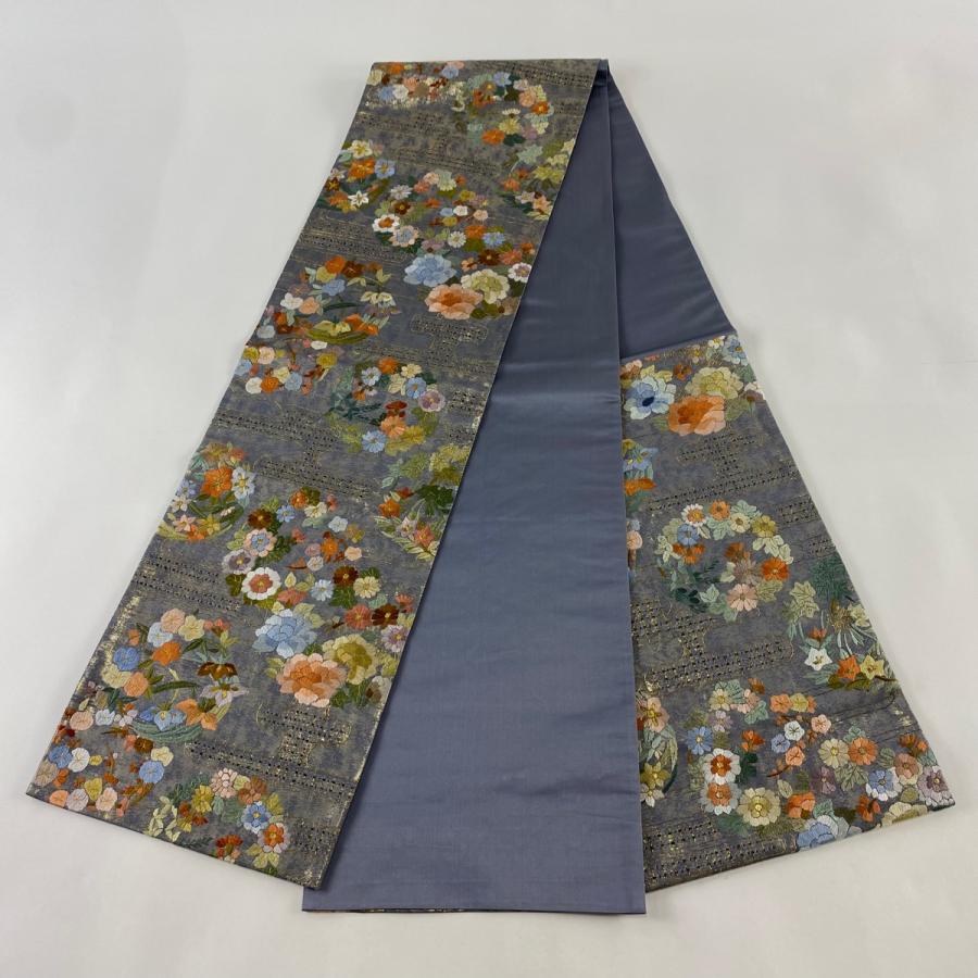EY-5 袋帯 花柄 暈し 全通 美品 - 着物・浴衣 EY-5 袋帯 花柄 暈し 全通 美品 - 着物・浴衣
