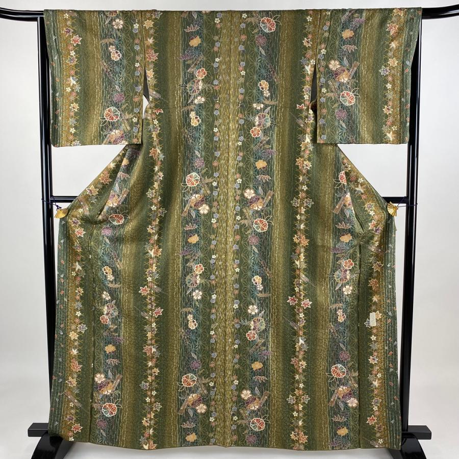 小紋 身丈162cm 裄丈64.5cm 正絹 名品 【中古】 